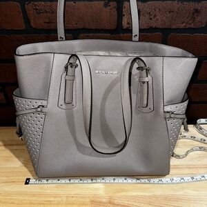 Michael Kors Metallic Silver Tote
